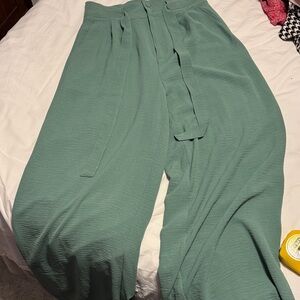 BCBGeneration Green Wide Leg Pants